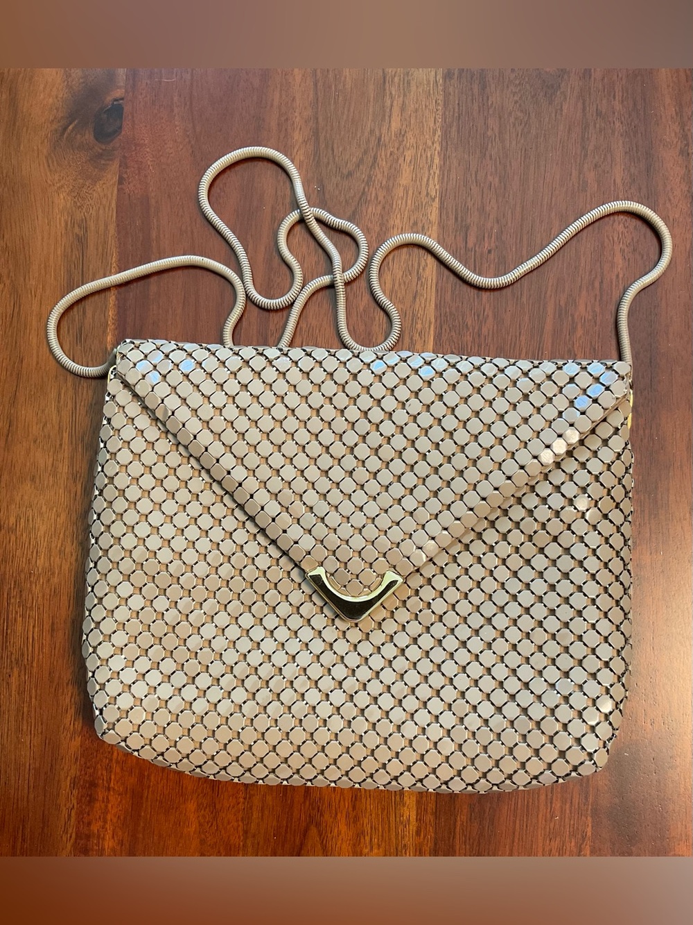 1980s Chainmail Crossbody Aluminum Mesh Shoulder Bag